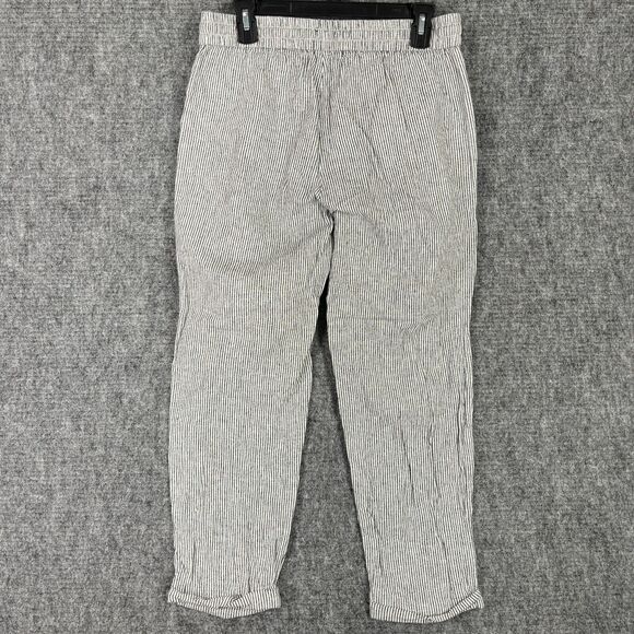 J.Crew Pants Womens 8 Linen‎ Blend High Waist Pull On Drawstring Lounge Casual - Picture 1 of 9